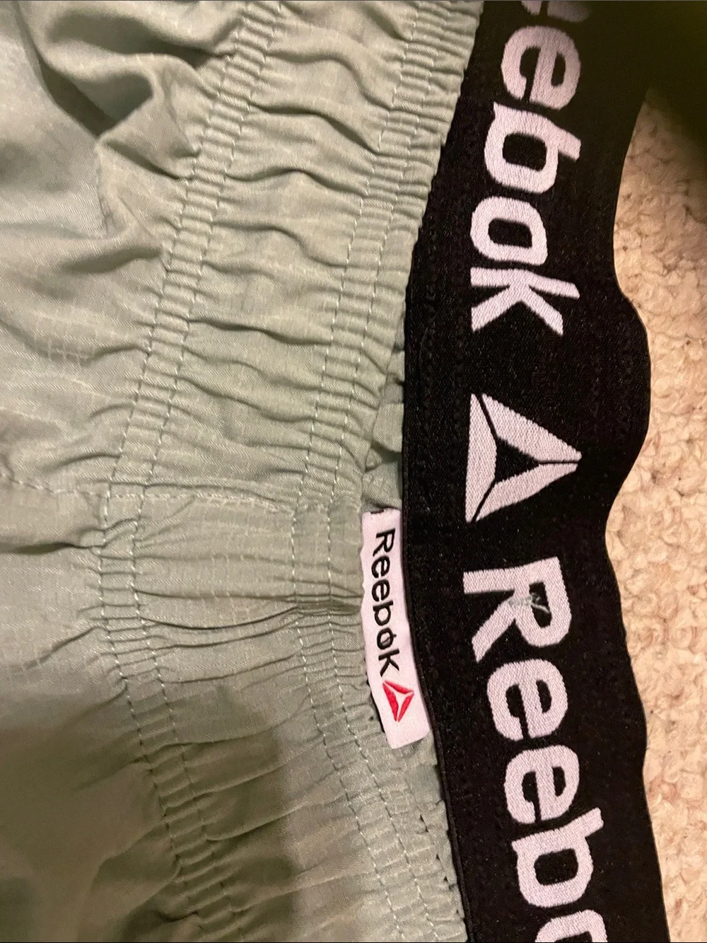 Reebok Men's Sage Green Performance Training Shorts